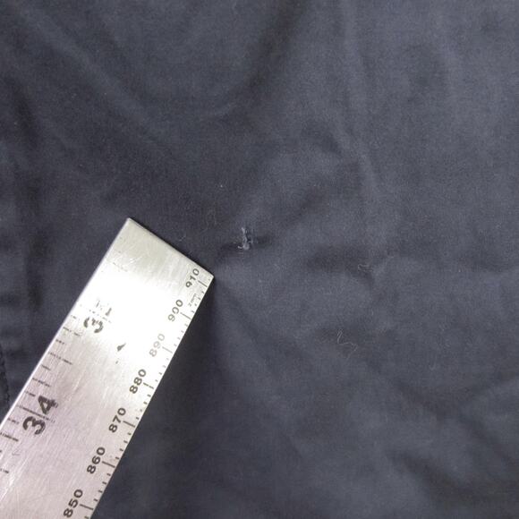 Esprit Trench Coat Womens 8 Navy Blue Double Breasted Belted Cuffs Back Vent - Picture 5 of 9